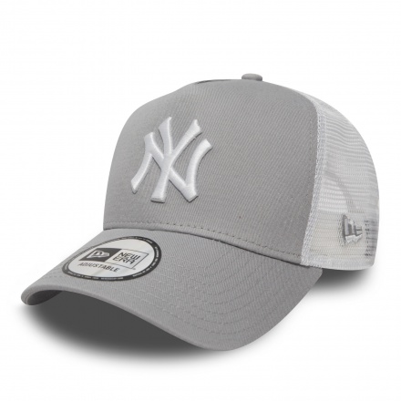 Kappe - New Era New York Yankees 9FORTY Trucker (grau/weiß)