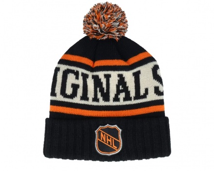 Mützen - American Needle NHL Pillow Line Knit (schwarz/weiß/orange)