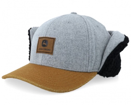 Kappe - John Deere Winter Cap (grau/beige/schwarz)