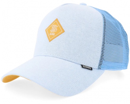 Kappe - Djinns HFT OxfordContra Trucker (hellblau/gelb)