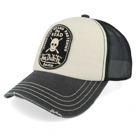 Kappe - Von Dutch Speedway Brand Fastening Trucker (Offwhite/Schwarz)