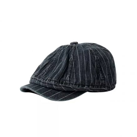 Schiebermütze / Schirmmütze - Gårda Dutton Vintage Striped Cap (schwarz)