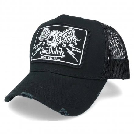 Kappe - Von Dutch Square Patch Trucker (schwarz)