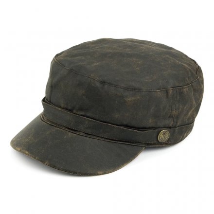 Schiebermütze / Schirmmütze - Jaxon Hats Weathered Cotton Army Cap (braun)