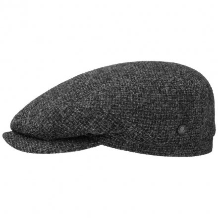 Schiebermütze / Schirmmütze - Stetson Belfast Wool Rough Flat cap (grau)