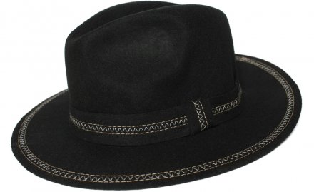 Hüte - Gårda Melia Fedora (schwarz)