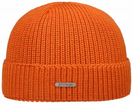 Mützen - Stetson Merino Wool Beanie (orange)