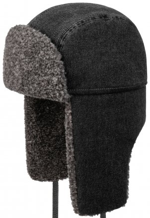 Fliegermützen - Bomber Cap Denim Garage Theme (schwarz)