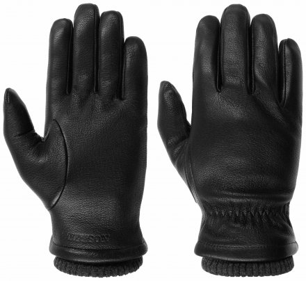 Handschuhe - Stetson Men's Goat Nappa Gloves (schwarz)