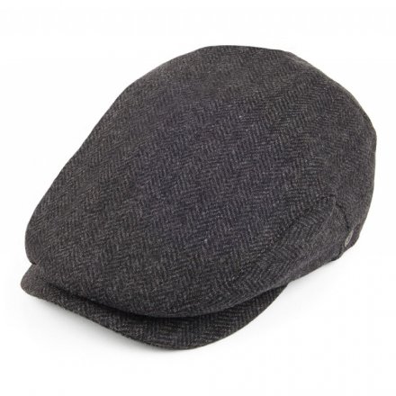 Schiebermütze / Schirmmütze - Jaxon Herringbone Extended Bill (dunkelgrau)