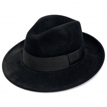 Hüte - Gårda Volterra Fedora Wool Hat (schwarz)