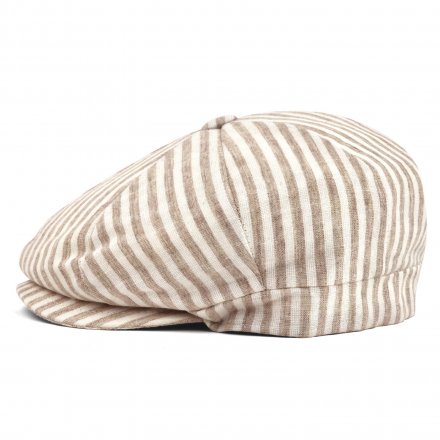 Schiebermütze / Schirmmütze - Gårda Barnaby Striped Newsboy (beige)
