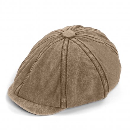 Schiebermütze / Schirmmütze - Gårda Maxton Newsboy (beige)