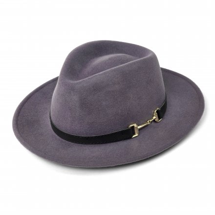 Hüte - Gårda Braga Wool felt Fedora (grau)