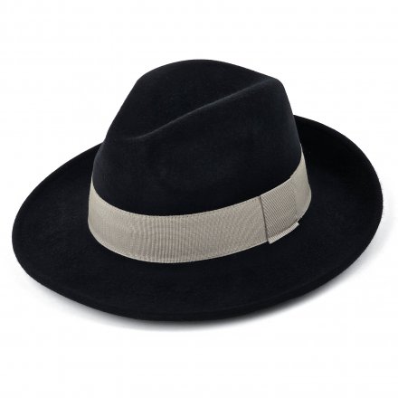 Hüte - Gårda Volterra Fedora Wool Hat (schwarz/creme)
