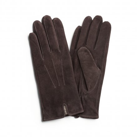 Handschuhe - HK Women's glove Vent Lambsuede, Wool blend lining (braun)