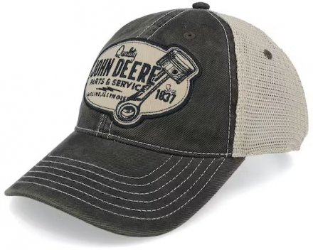 Cap - John Deere 6 Panel Chan & Mesh Dad Cap (grau/beige)