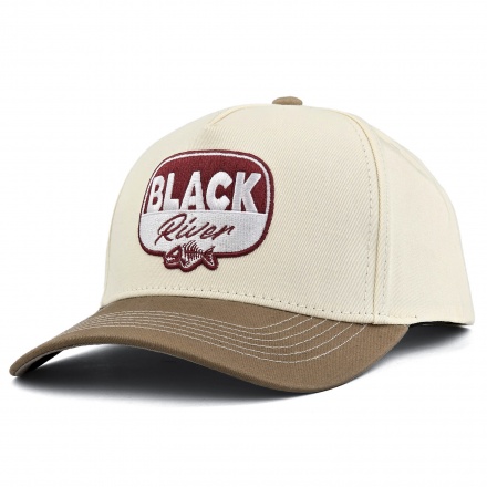 Kappe - Black River Charleston Cotton Snapback (cremefarben/khaki)