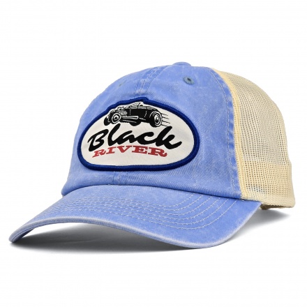 Kappe - Black River Hot Rod Washed Trucker (hellblau/creme)