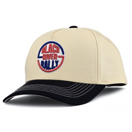 Kappe - Black River Rally Cotton Snapback (creme/schwarz)