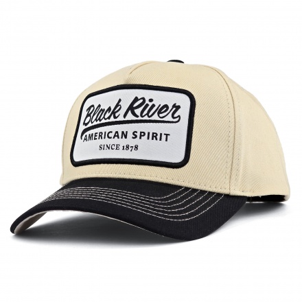 Kappe - Black River Sedona Cotton Snapback (creme/schwarz)