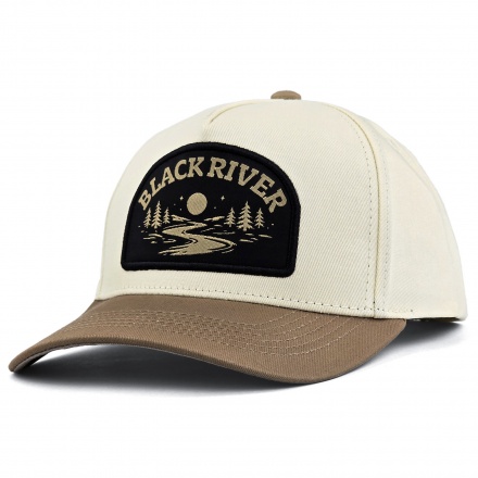 Kappe - Black River Wichita Cotton Snapback (cremefarben/khaki)