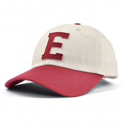 Kappe - Gårda Letter Cap 'E' (weiß/rot)