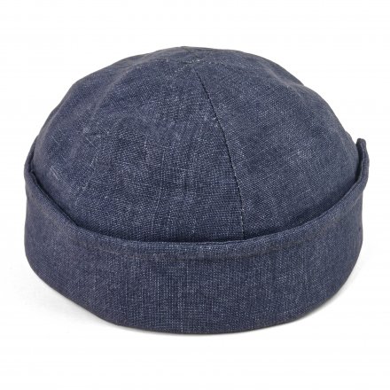 Mützen - Gårda Cavo Linen Docker Beanie (blau)