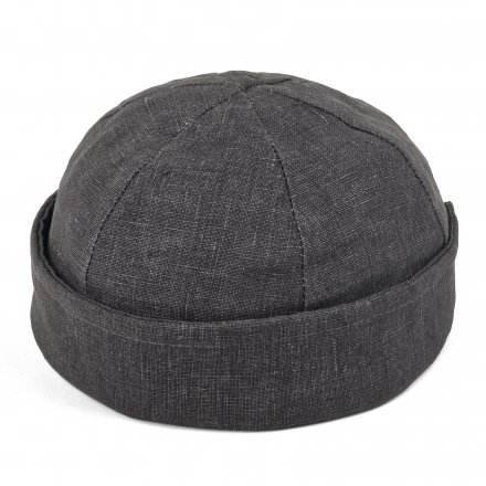 Mützen - Gårda Cavo Linen Docker Beanie (Dunkelgrau)