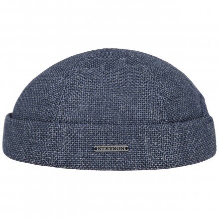 Mützen - Stetson Docker Linen/Cotton (blau)