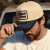 Kappe - Black River Denver Cotton Snapback (creme/marineblau)