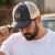 Kappe - Black River Eagle Washed Trucker (schwarz/creme)