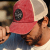 Kappe - Black River Knoxville Washed Trucker (rot/cremefarben)