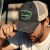 Kappe - Black River Sacramento Washed Trucker (schwarz/creme)