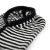 Sturmhaube - Gårda Valloire Striped Wool Mix Balaclava (schwarz/weiß)