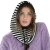 Sturmhaube - Gårda Valloire Striped Wool Mix Balaclava (schwarz/weiß)