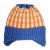 Beanie Kind - Gårda Lönneberga Beanie (orange/blau)