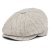 Schiebermütze / Schirmmütze - Gårda Crispin Striped Newsboy (greige)