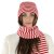 Schals - Gårda Engelberg Striped Wool Mix Scarf (rot/weiß)