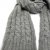 Schals - Gårda Sölden Cable Knit Wool Mix Scarf (grau)