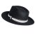 Hüte - Gårda Belluno Crushable Wool felt Fedora (schwarz)