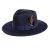 Hüte - Gårda Molinella Crushable Wool felt Fedora (blau)