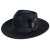Hüte - Gårda Molinella Crushable Wool felt Fedora (schwarz)