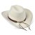 Hüte - Gårda Toquerville Crushable Wool felt Western hat (creme)