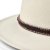 Hüte - Gårda Toquerville Crushable Wool felt Western hat (creme)