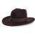 Hüte - Gårda Pocatello Crushable Wool felt Western hat (braun)