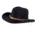 Hüte - Gårda Toquerville Crushable Wool felt Western hat (schwarz)