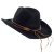 Hüte - Gårda Toquerville Crushable Wool felt Western hat (schwarz)