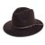 Hüte - Gårda Vicenza Crushable Wool felt Fedora (braun)