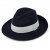 Hüte - Gårda Volterra Fedora Wool Hat (marineblau/cremeweiß)